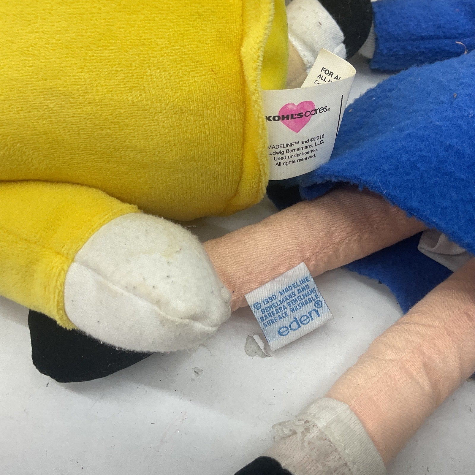 Lot of 8 Kohl's Cares Eden Madeleine Stuffed Play Dolls Plush Toys Pre - Owned - Warehouse Toys