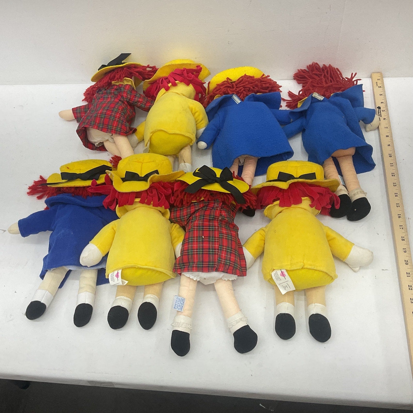 Lot of 8 Kohl's Cares Eden Madeleine Stuffed Play Dolls Plush Toys Pre - Owned - Warehouse Toys