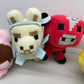 LOT of 8 Minecraft Mojang Tube Heroes Plush Toys Dolls Creepers Cows Pigs Zombie - Warehouse Toys