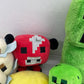 LOT of 8 Minecraft Mojang Tube Heroes Plush Toys Dolls Creepers Cows Pigs Zombie - Warehouse Toys