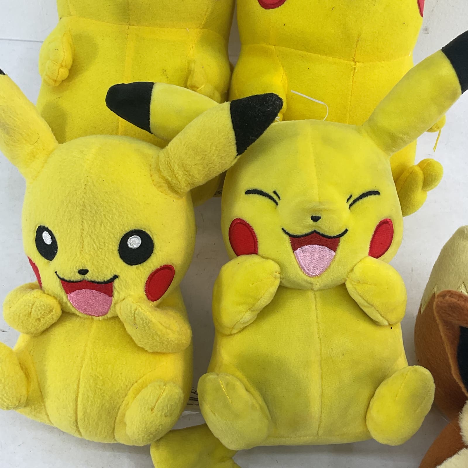 LOT of 8 Nintendo Pokemon Cute Plush Stuffed Animal Toy Dolls Pikachu Used - Warehouse Toys