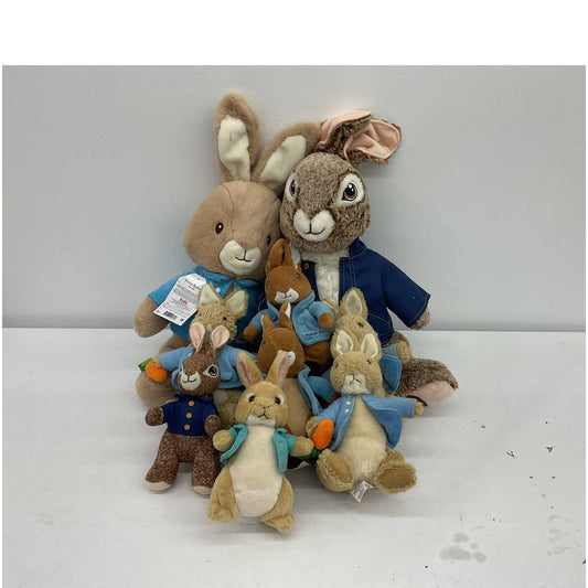 LOT of 9 Peter Rabbit Eden Easter Bunny Stuffed Animal Plush Toys Beatrix Potter - Warehouse Toys