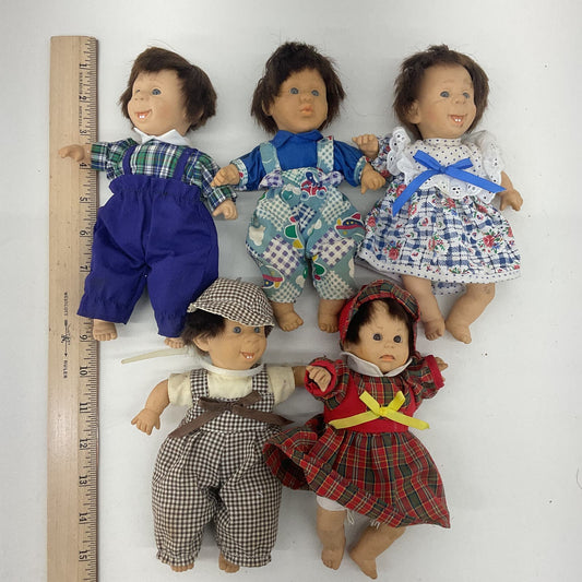 LOT of Emotive Emotional Faced Realistic Small Boy Girl Baby Dolls in Clothing - Warehouse Toys