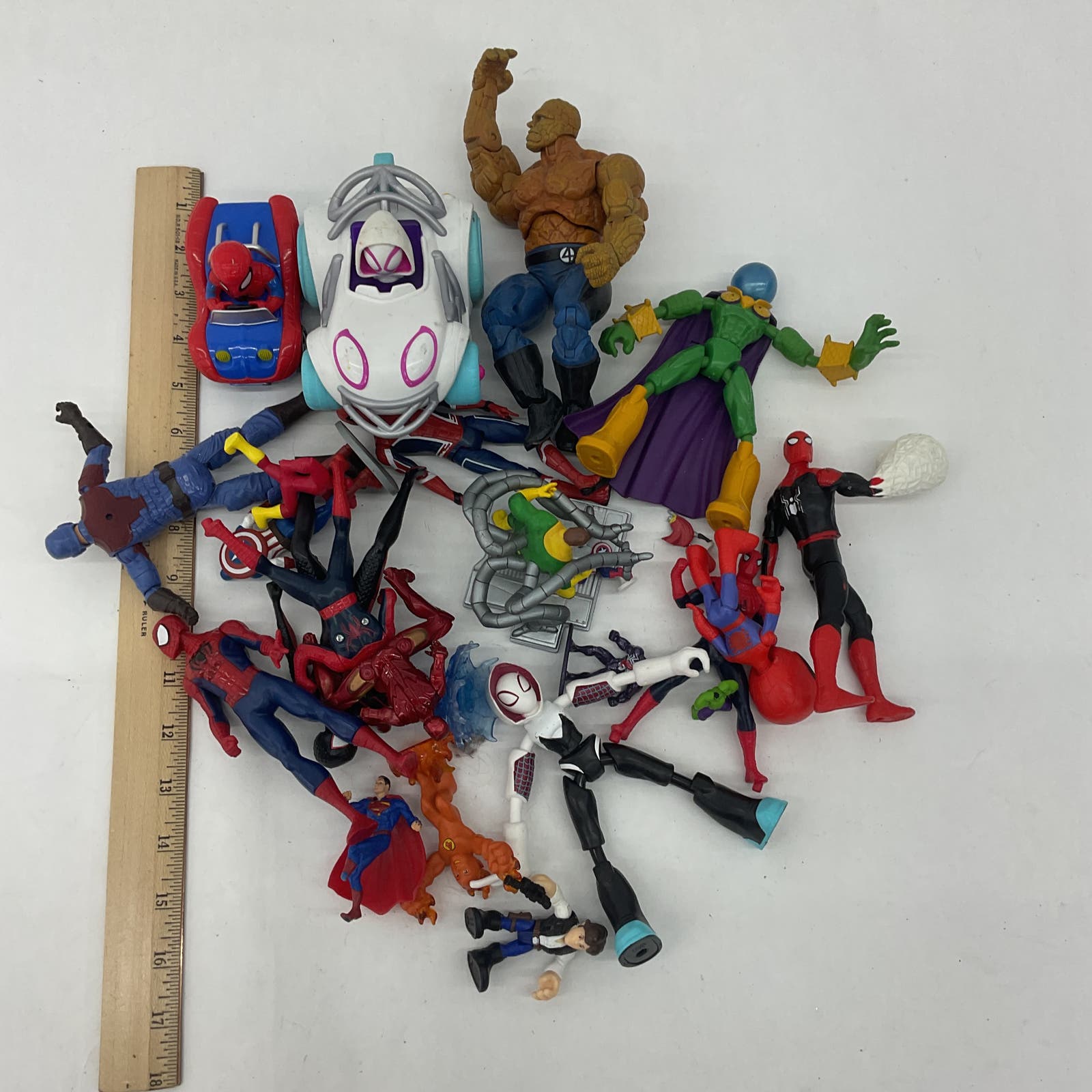 LOT of Marvel Character Action Figures Toys Cake Toppers Spiderman Spider Gwen - Warehouse Toys