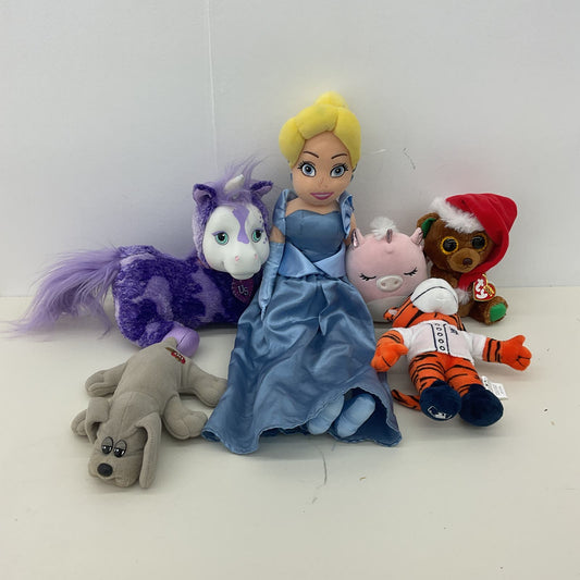 LOT Plush Disney Cinderella Gray Pound Puppies Dog TY Xmas Bear Pony Surprise - Warehouse Toys