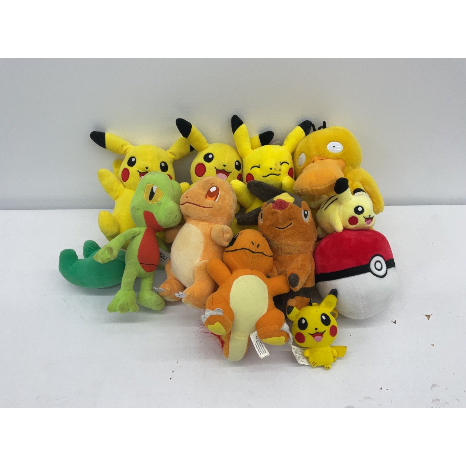 LOT Pokemon Cute Stuffed Plush Toy Figures Pikachu Psyduck Pokeball - Warehouse Toys