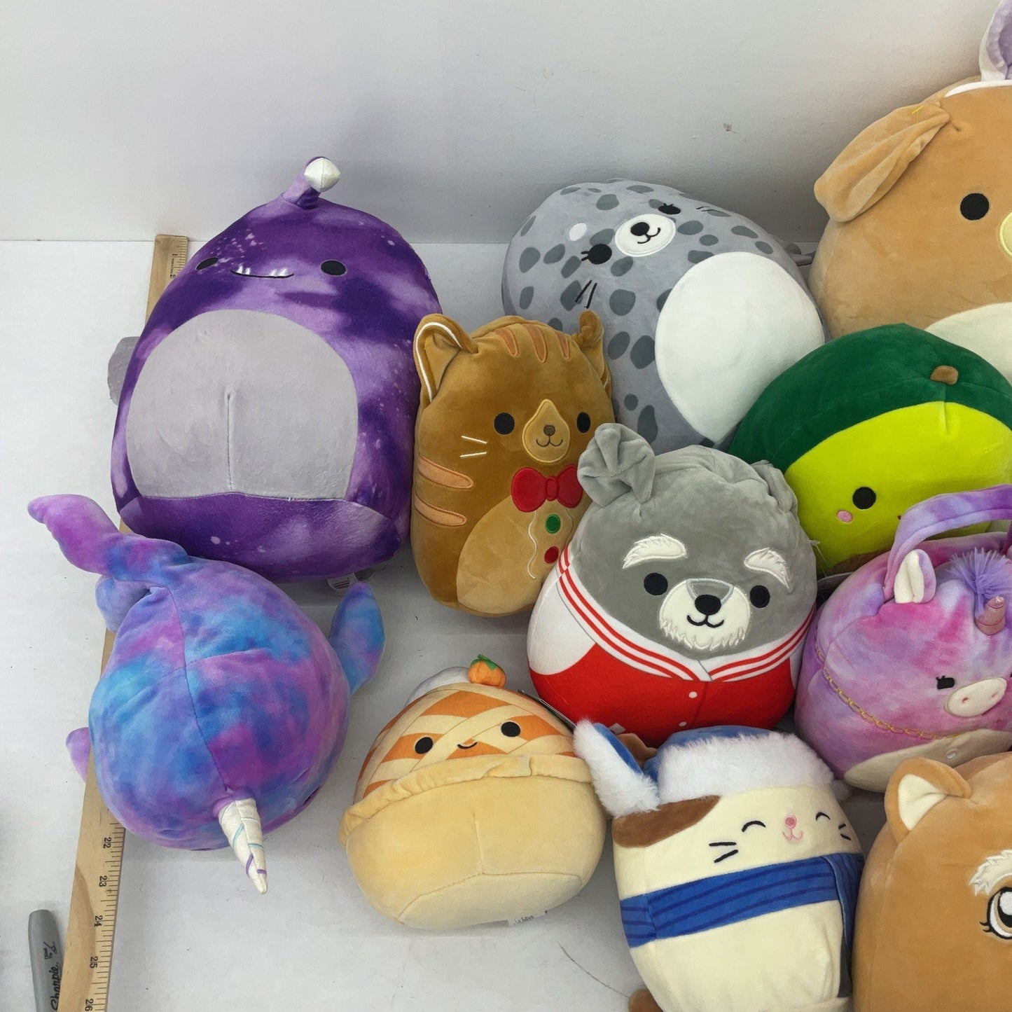 LOT Preowned 13 lbs Squishmallow Soft Character Colorful Plush Stuffed Toys - Warehouse Toys