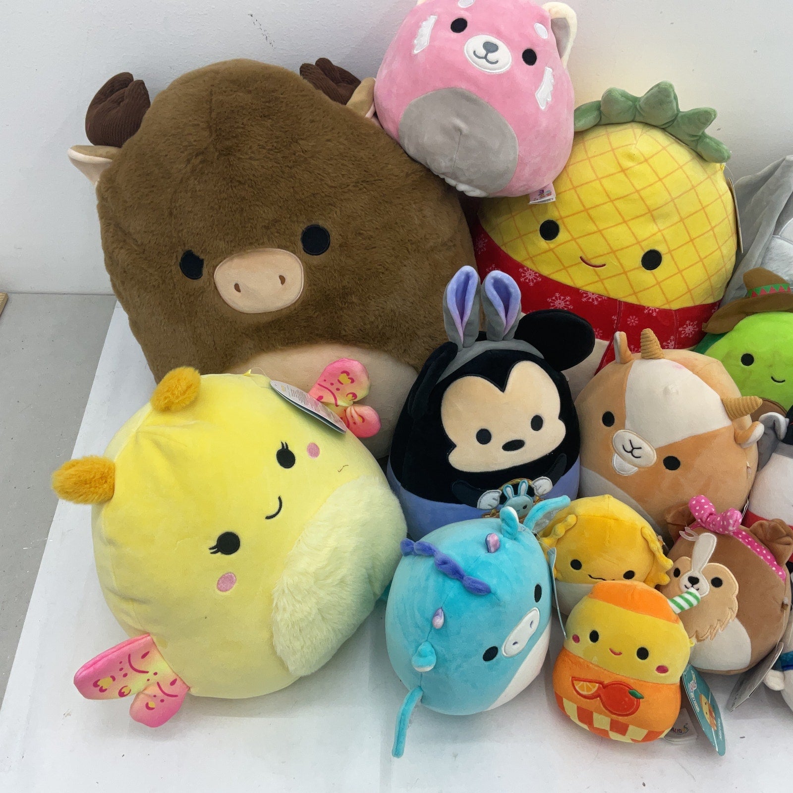 LOT Squishmallow Soft Character Plush Stuffed Toys Preowned Animals 13 lbs - Warehouse Toys