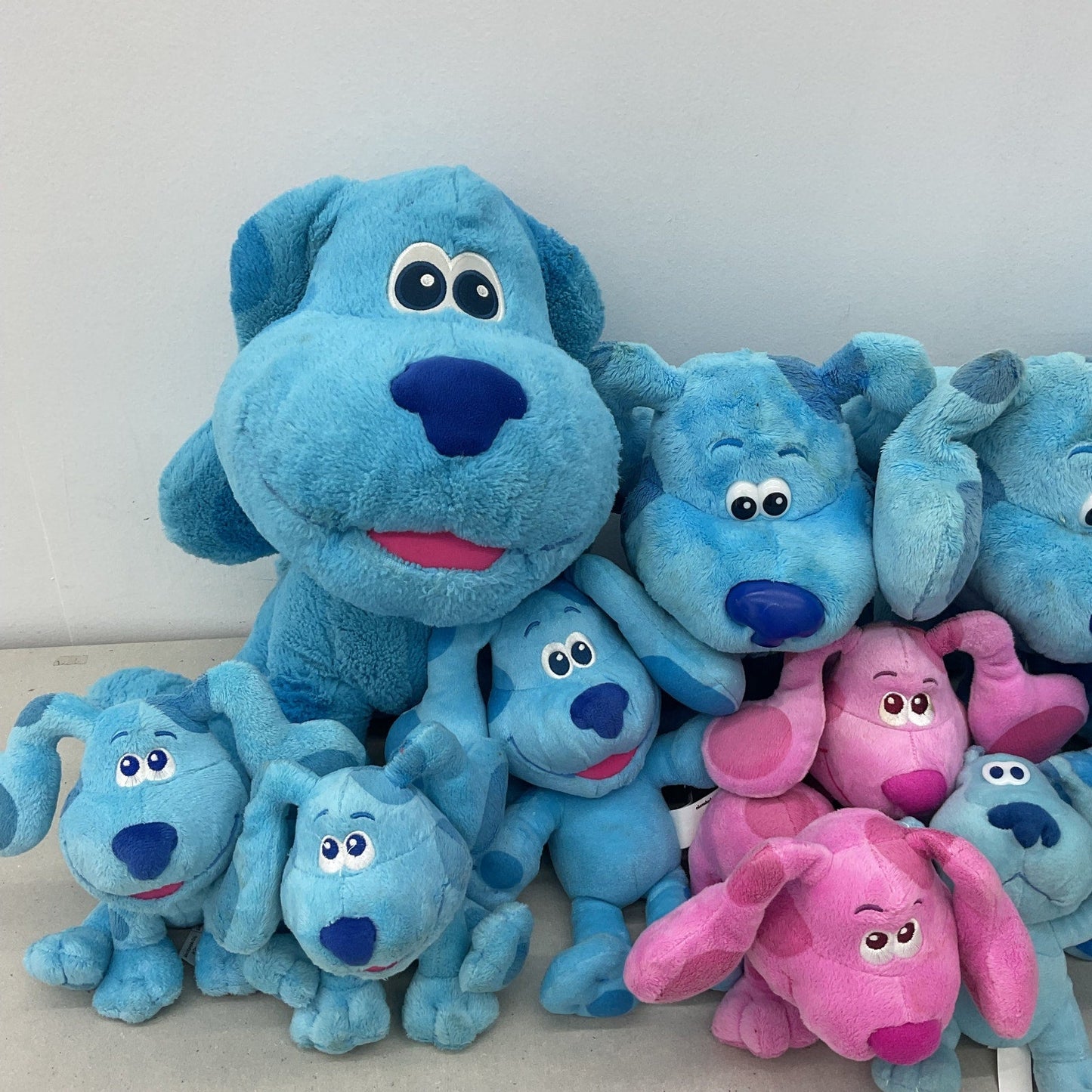 Magenta & Blue Preowned LOT 13 lbs Blue's Clues Dog Plush Toys Stuffed Animals - Warehouse Toys