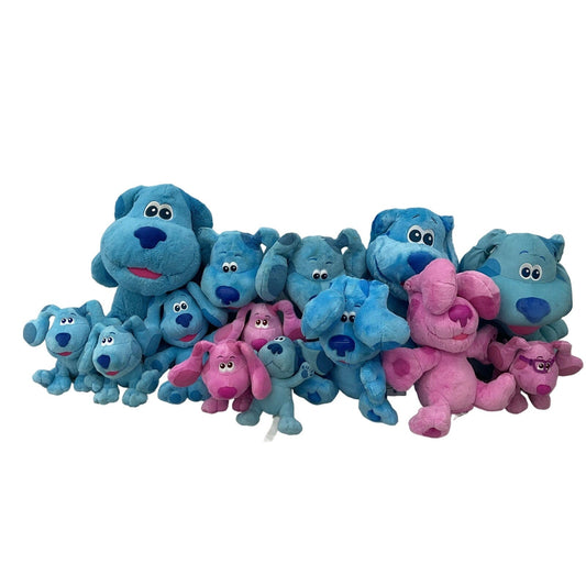 Magenta & Blue Preowned LOT 13 lbs Blue's Clues Dog Plush Toys Stuffed Animals - Warehouse Toys