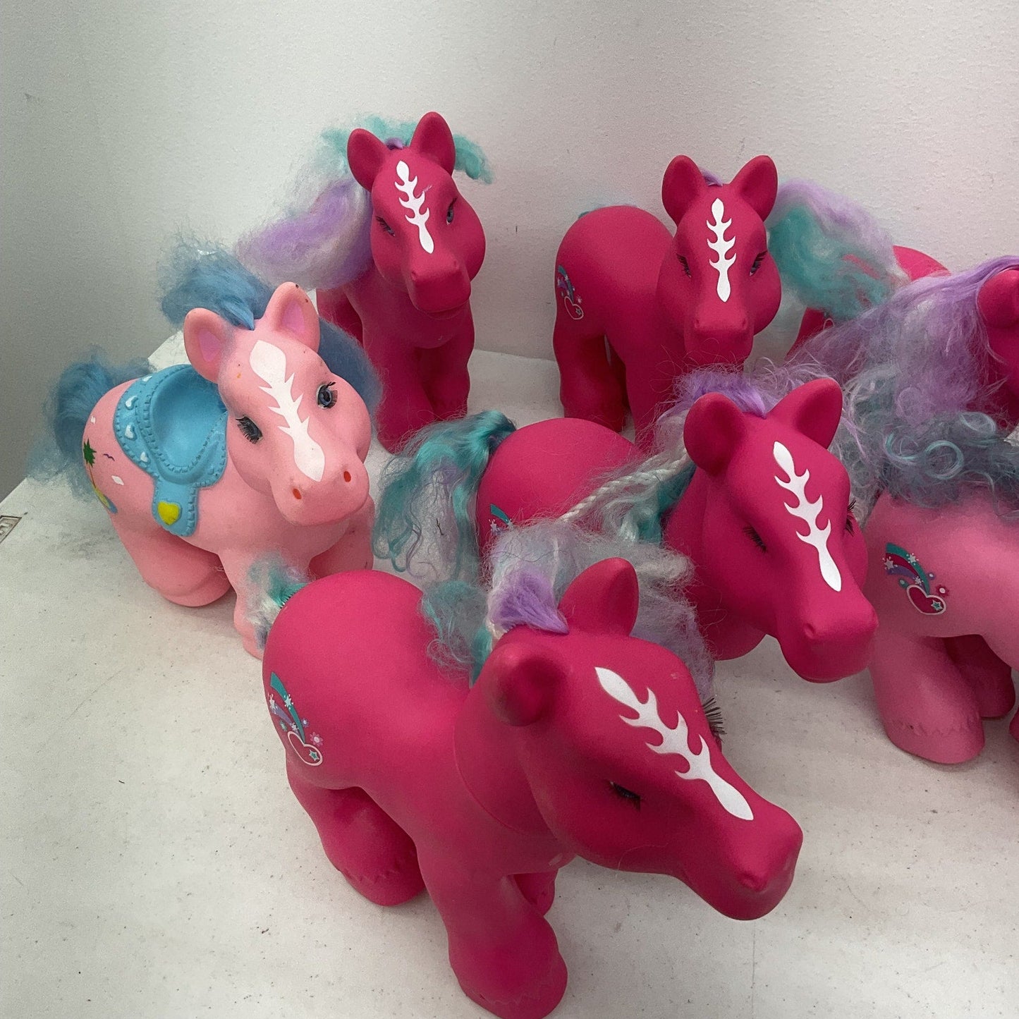 Magic Meadows Pink Horses Ponies Horse Pony Play Dolls LOT 9 pcs - Warehouse Toys