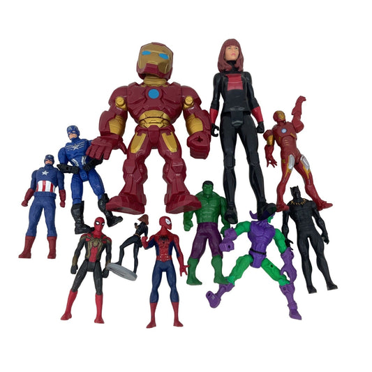 Marvel Action Figure Collection The Avengers Spiderman Toys Preowned LOT - Warehouse Toys