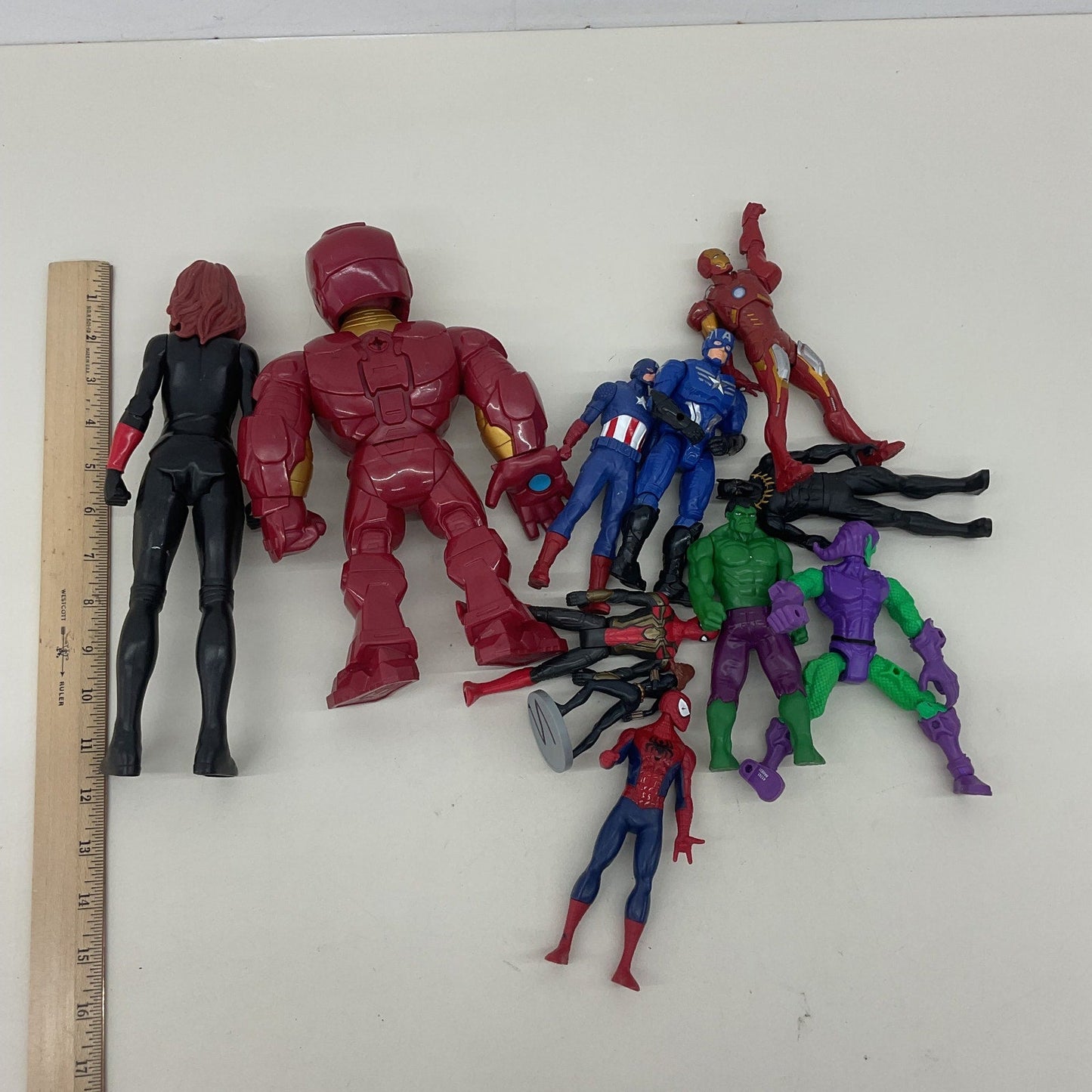 Marvel Action Figure Collection The Avengers Spiderman Toys Preowned LOT - Warehouse Toys