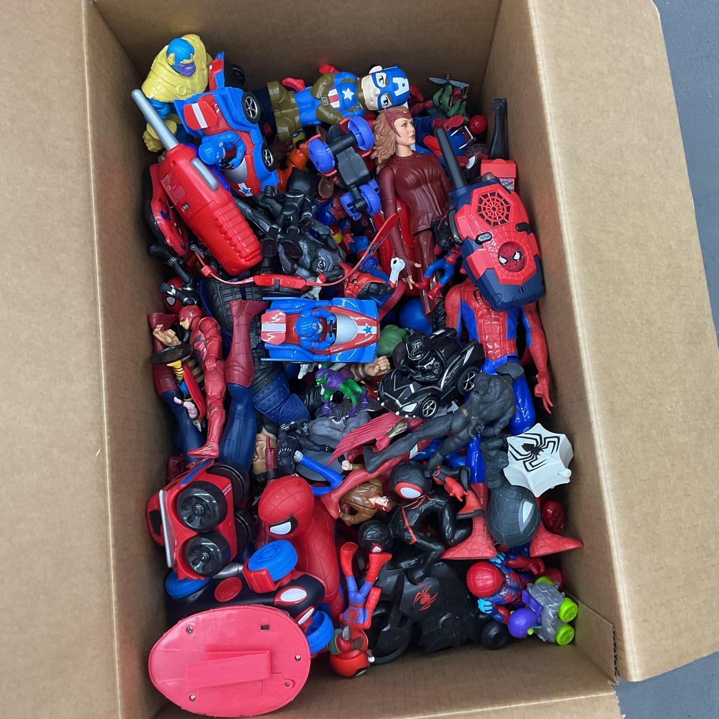 Marvel Action Figure Superhero Toy Lot Spiderman Hulk Captain America - Warehouse Toys