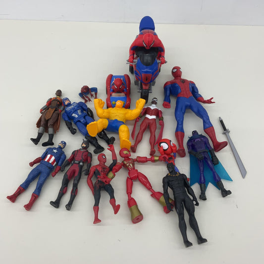 Marvel Action Figures Cake Toppers LOT Spiderman Figurines Used Loose - Warehouse Toys