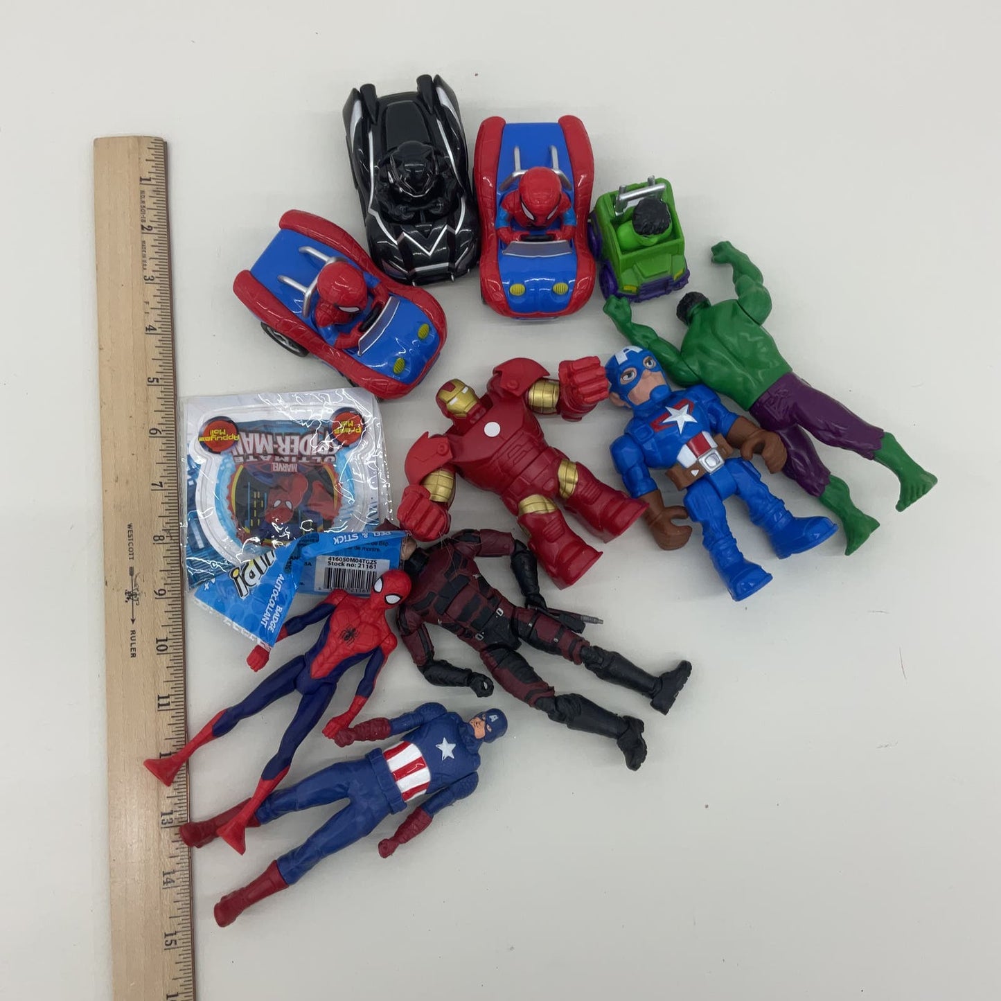 Marvel Avengers Action Figure Cake Toppers LOT Vehicles Iron Man Captain America - Warehouse Toys