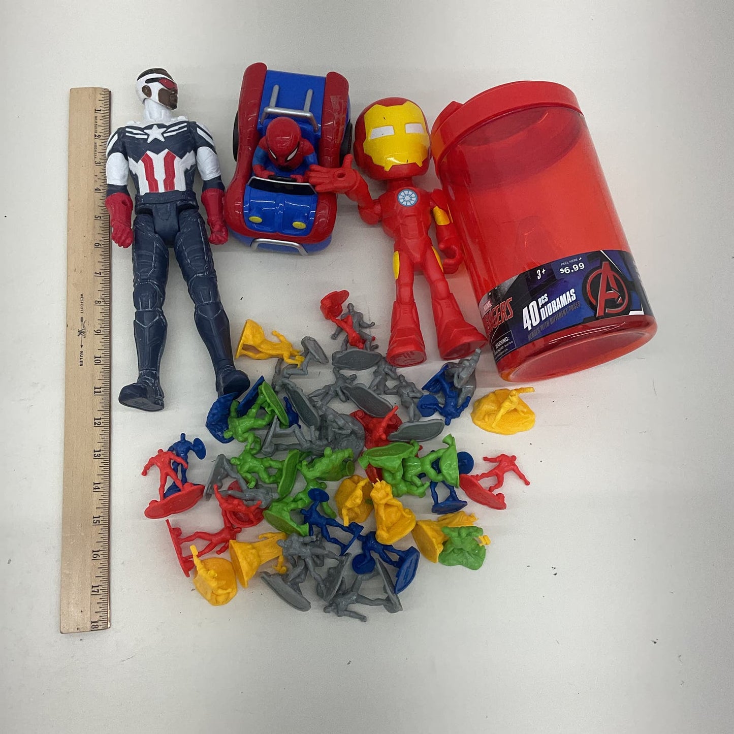 Marvel Avengers Action Figure LOT Mini Army Men Design Assorted Captain America - Warehouse Toys