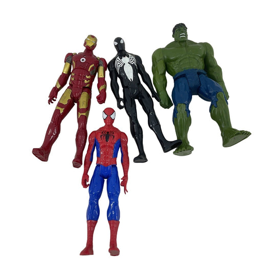 Marvel Avengers Action Toy Figure LOT Spiderman The Hulk Iron Man - Warehouse Toys