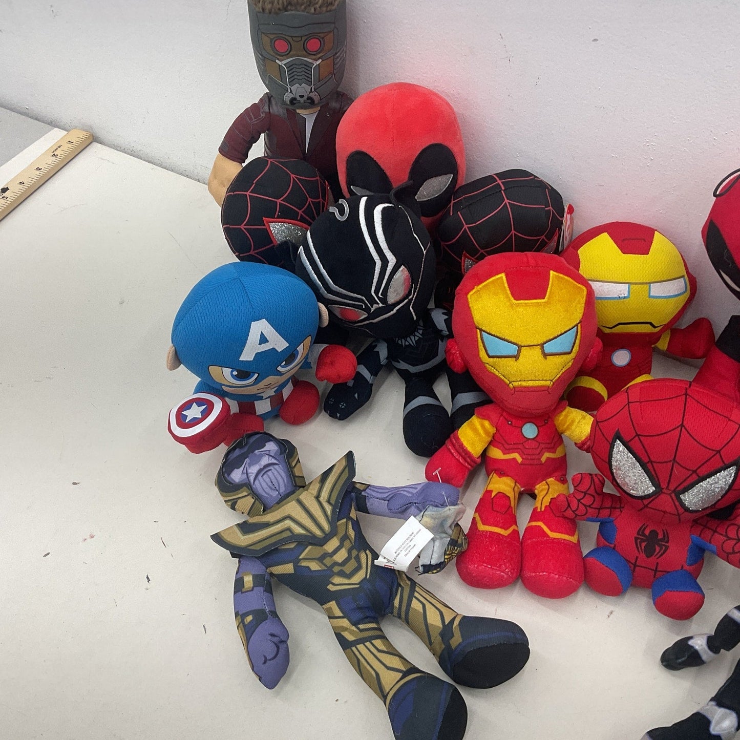 Marvel Avengers Mixed Stuffed Animals LOT Preowned Super Hero Toys Spiderman - Warehouse Toys