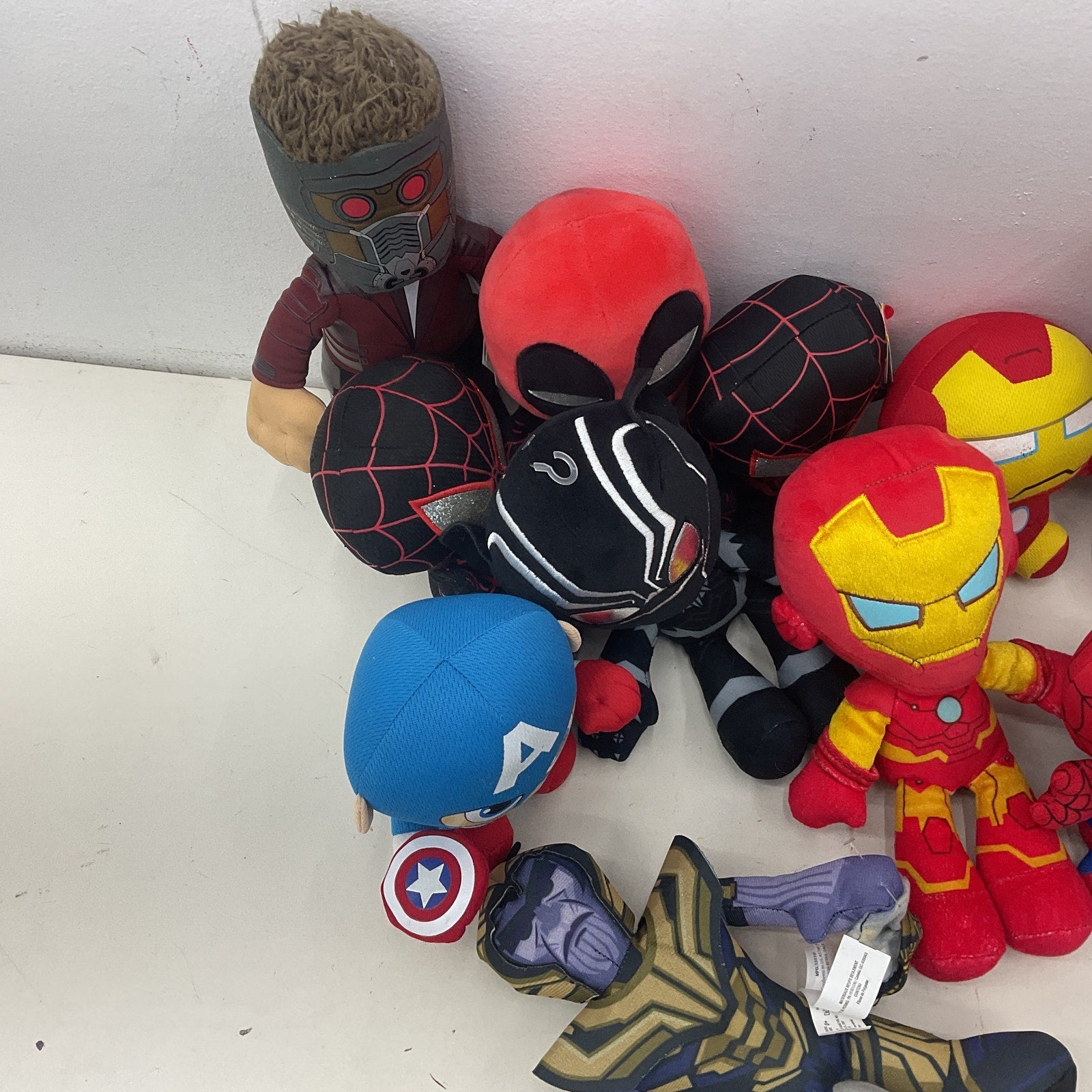 Marvel Avengers Mixed Stuffed Animals LOT Preowned Super Hero Toys Spiderman - Warehouse Toys