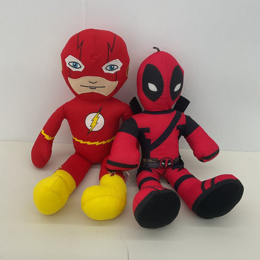 Marvel Character Plush Doll LOT 2 The Flash & Deadpool Stuffed Animals - Warehouse Toys