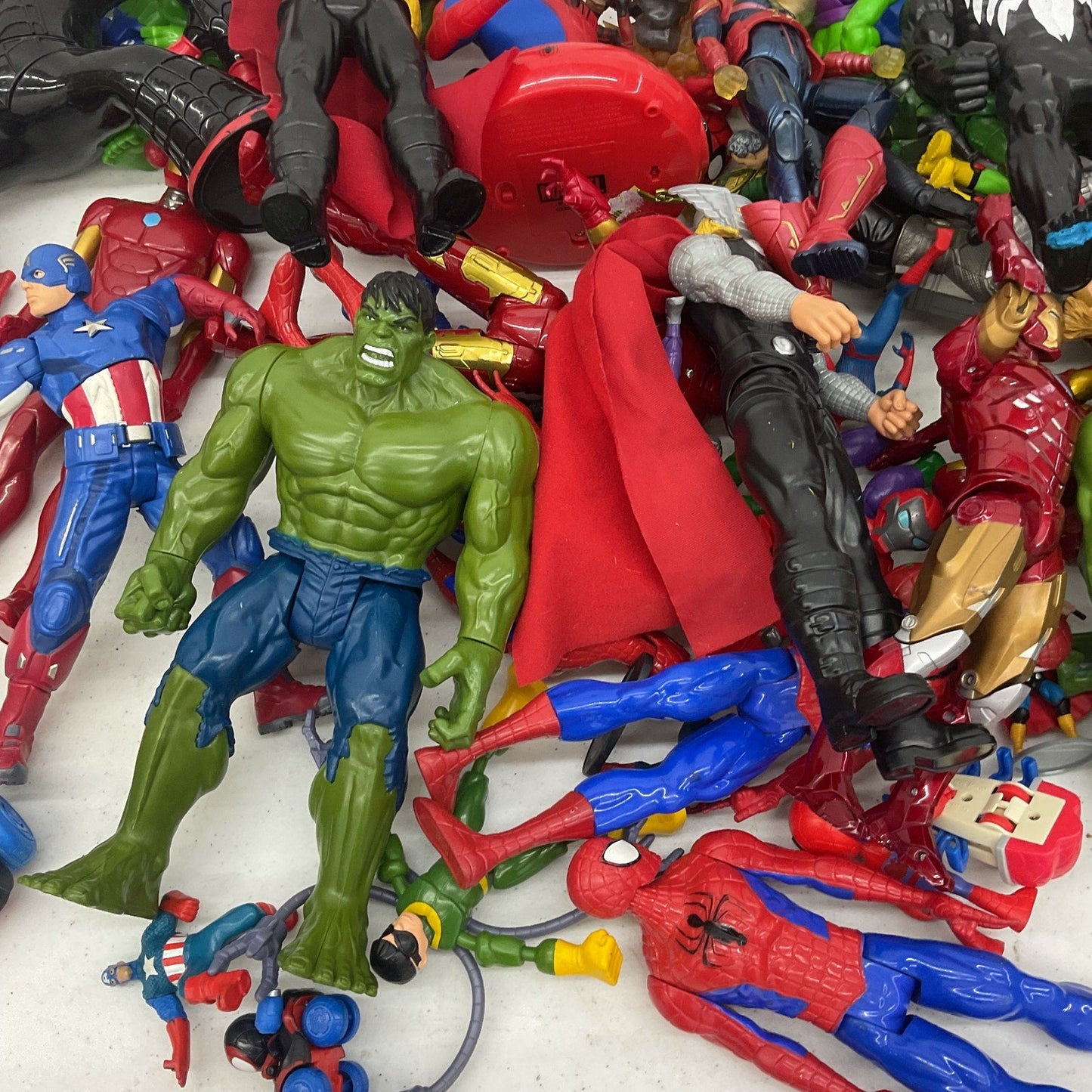 Marvel DC Avengers Spiderman Action Figure Collection Mixed Preowned 25 lbs!!! - Warehouse Toys