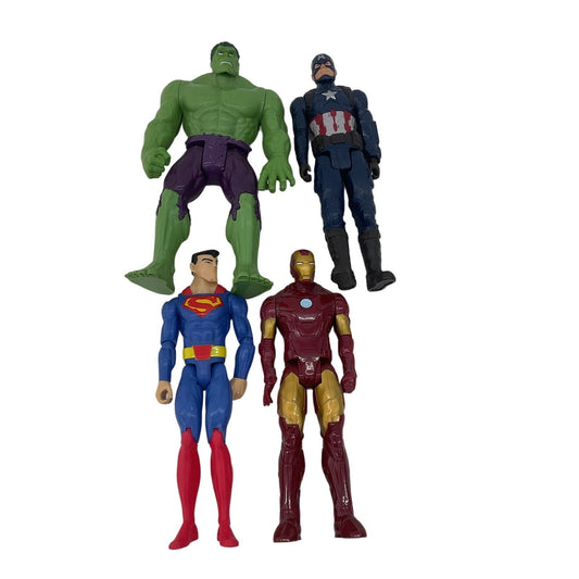 Marvel & DC Comics Large Action Figures Avengers Hulk Iron Man Captain Superman - Warehouse Toys