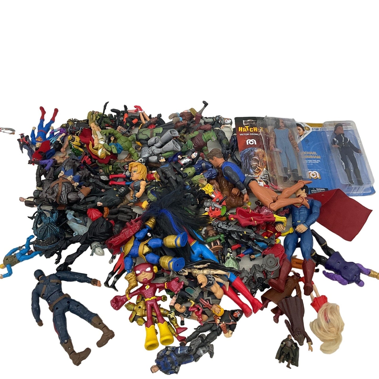 Marvel DC & Others Random Mixed Loose Action Figures Toys LOT 15 lbs Preowned - Warehouse Toys