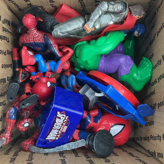 Marvel Multicolor Action Figure Lot Spiderman Hulk Captain America - Warehouse Toys