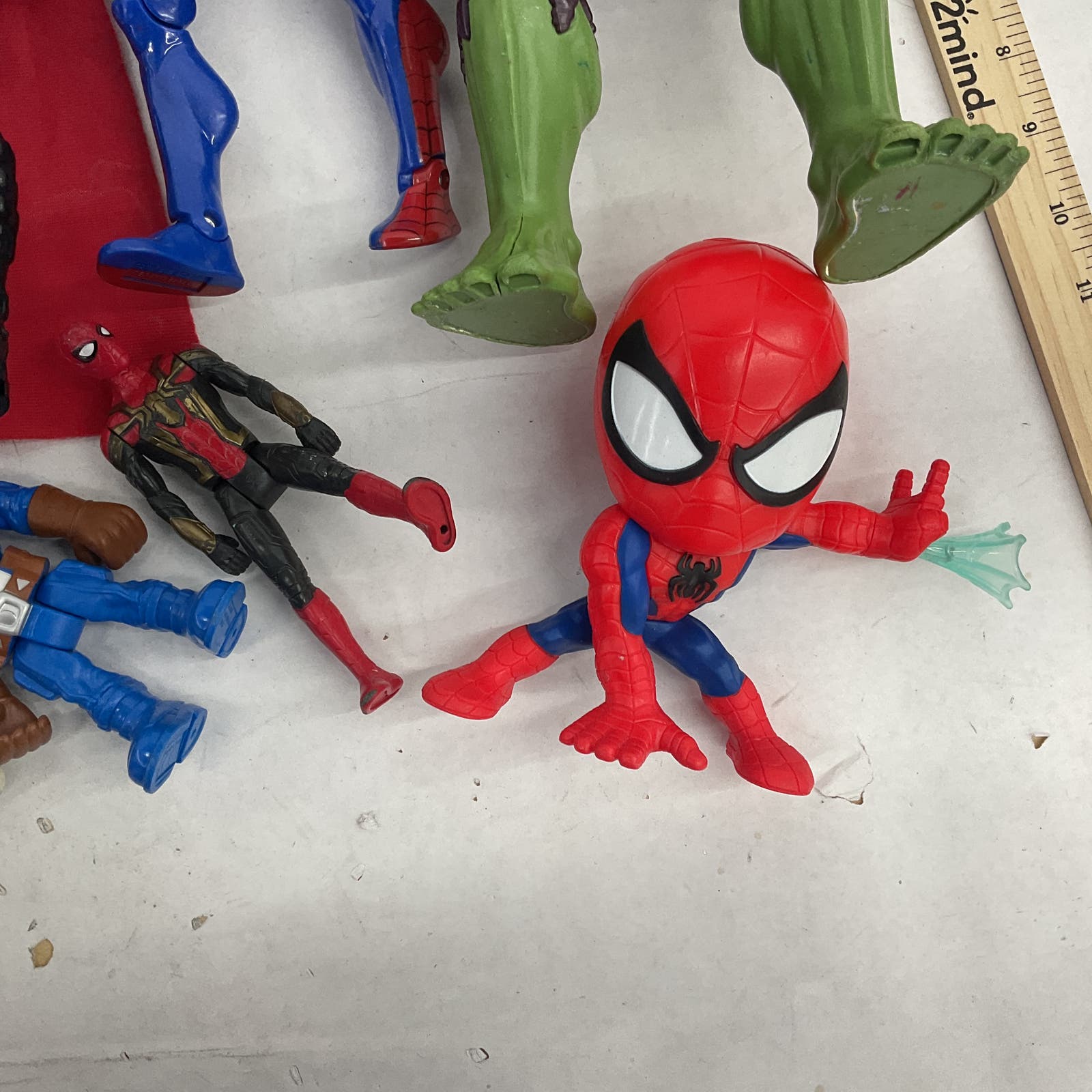 Marvel Multicolor Action Figure Lot Toy Spiderman Hulk Venom - Warehouse Toys