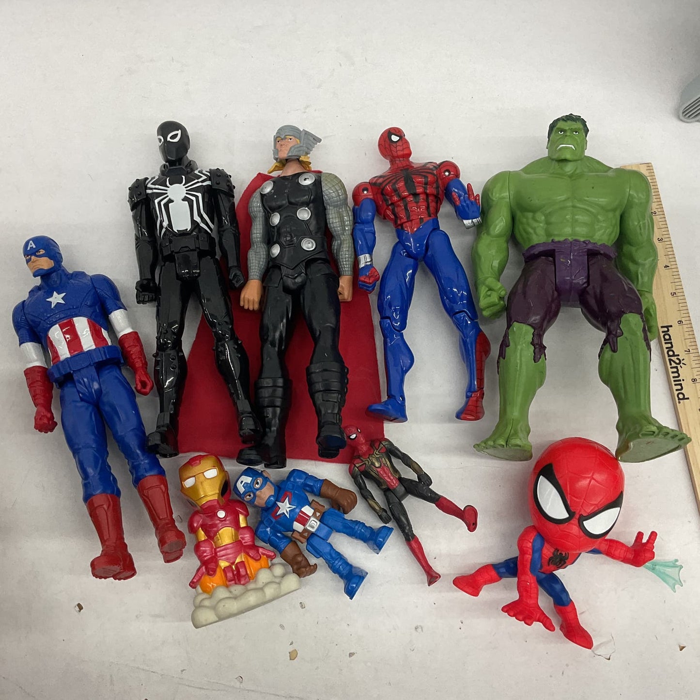 Marvel Multicolor Action Figure Lot Toy Spiderman Hulk Venom - Warehouse Toys