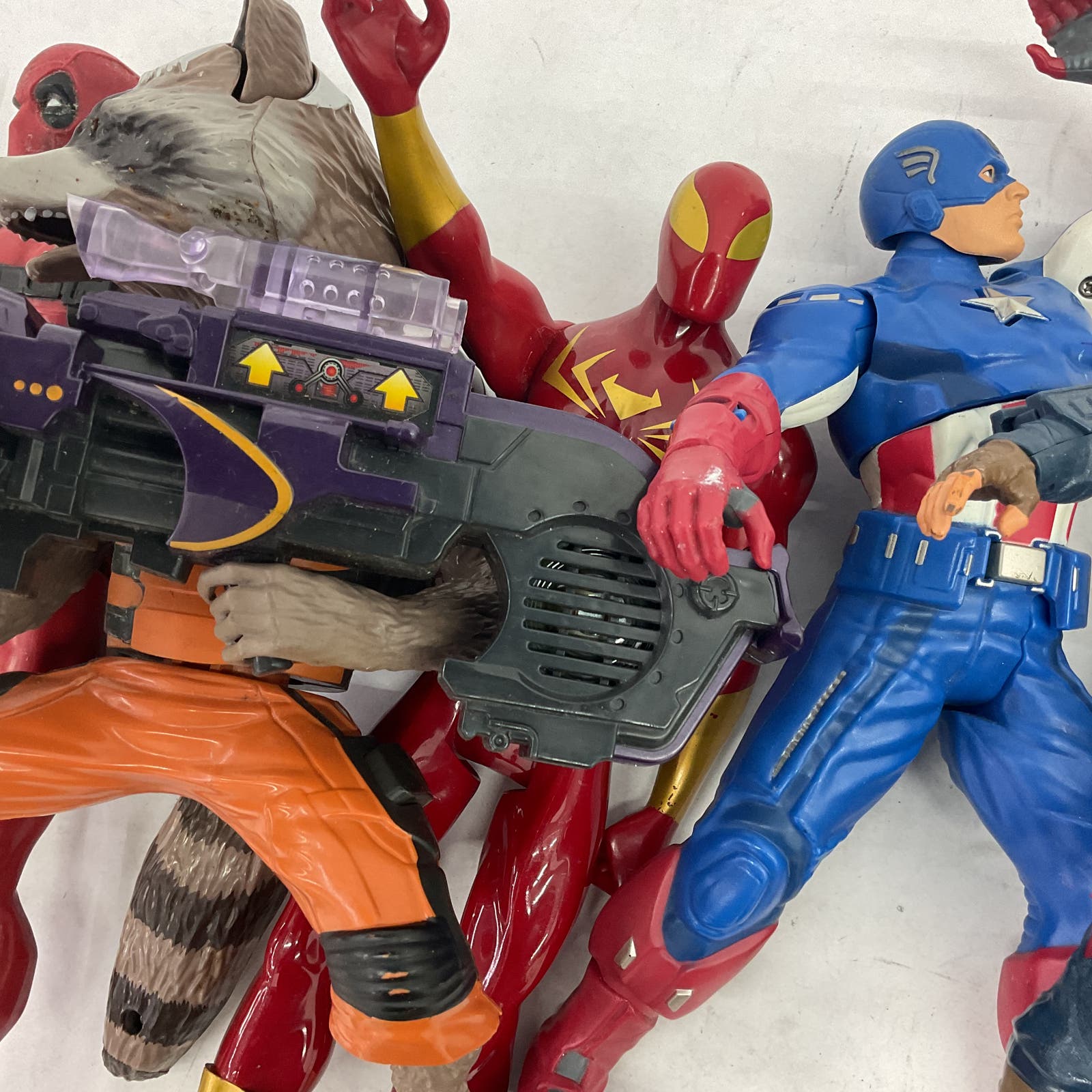 Marvel Multicolor Action Figure Toy Lot Thor Spiderman Captain America Hulk - Warehouse Toys