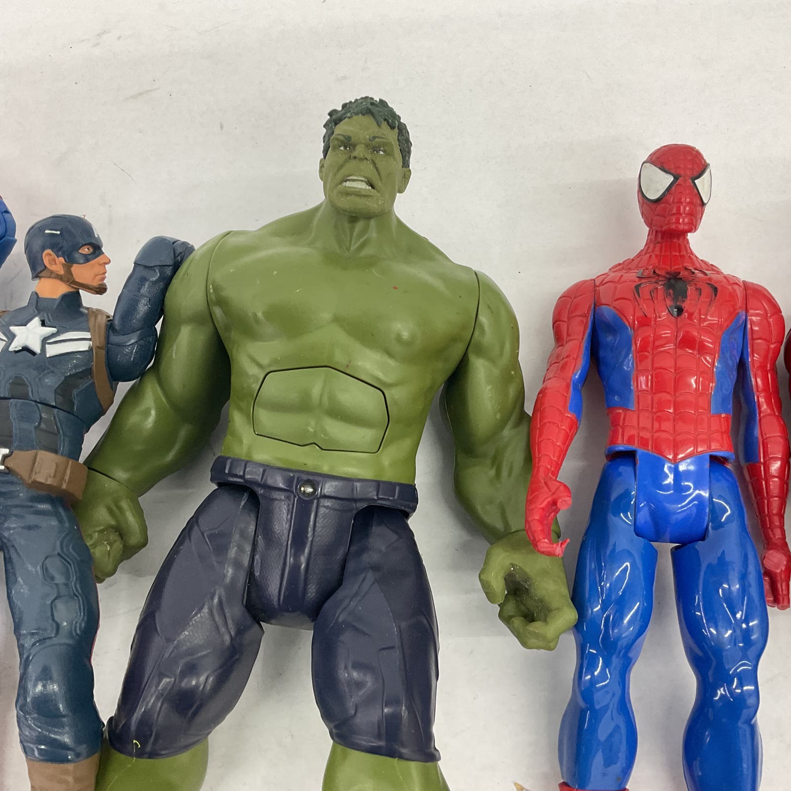 Marvel Multicolor Action Figure Toy Lot Thor Spiderman Captain America Hulk - Warehouse Toys