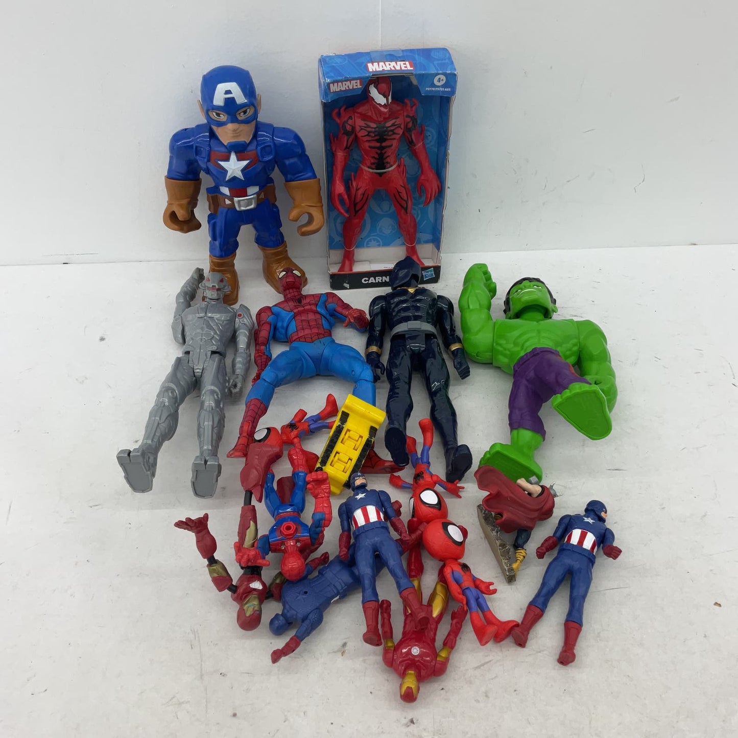 Marvel Red Action Figure Bulk Lot Toys Spiderman Hulk Captain America Superhero - Warehouse Toys