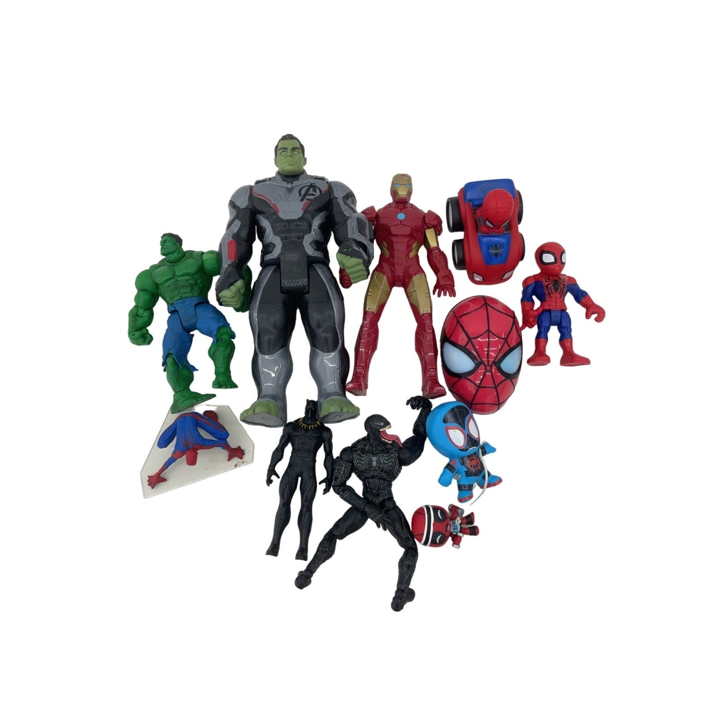 Marvel Red Action Figure Spiderman Hulk Superhero Toy Lot Preowned - Warehouse Toys