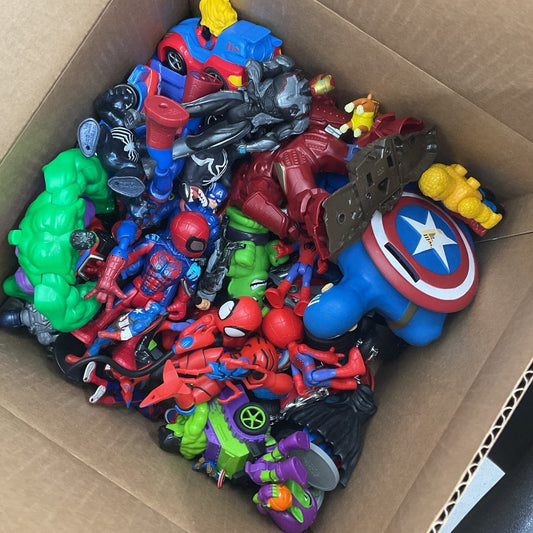 Marvel Red Action Figure Superhero Lot Wolverine Spiderman Hulk Venom - Warehouse Toys