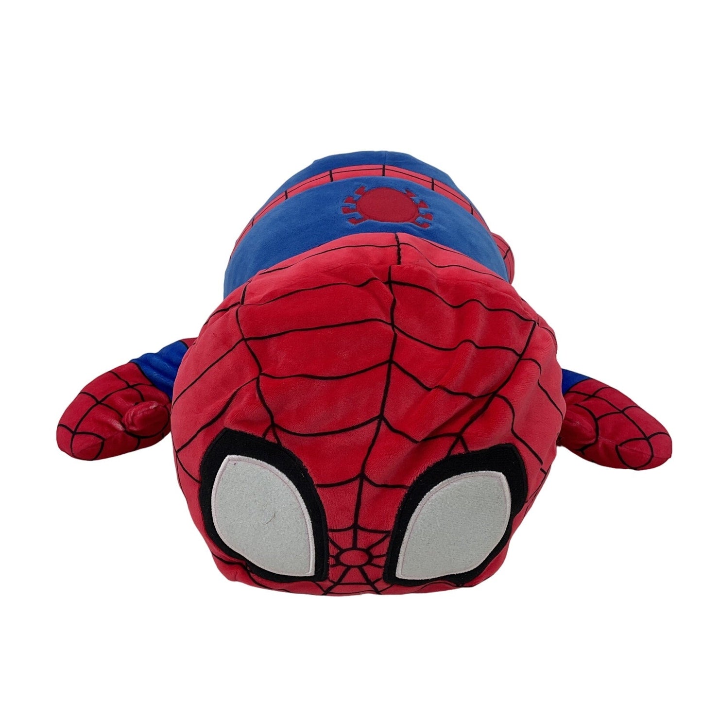 Marvel Red Blue Large Cuddly Pillow Shaped Spiderman Character Plush Doll - Warehouse Toys