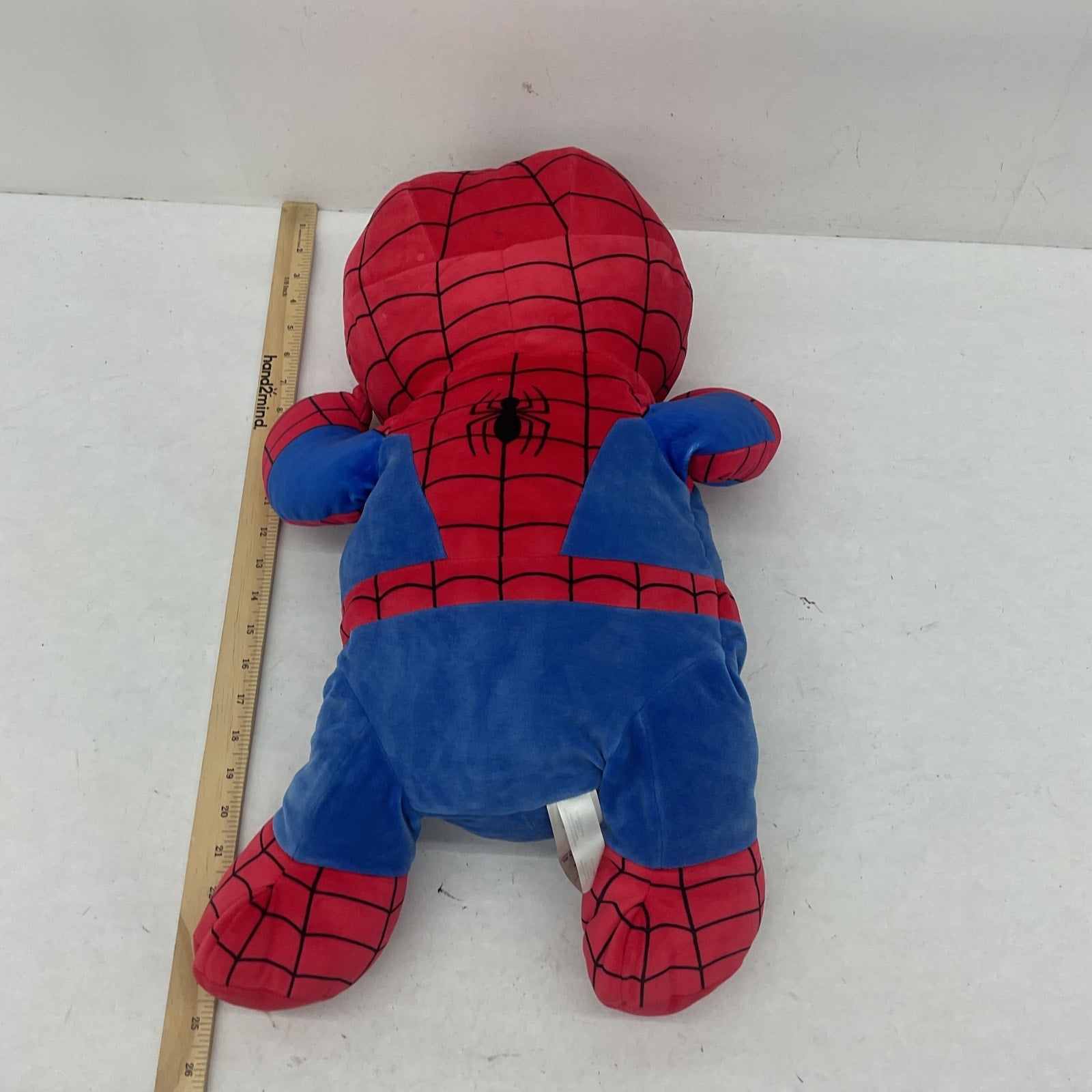 Marvel Red & Blue Soft Cuddly Spiderman Pillow Plush Doll Stuffed Toy, Preowned - Warehouse Toys