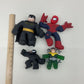 Marvel Spiderman Batman Venom Rubber Stretch Action Figure Lot Preowned - Warehouse Toys