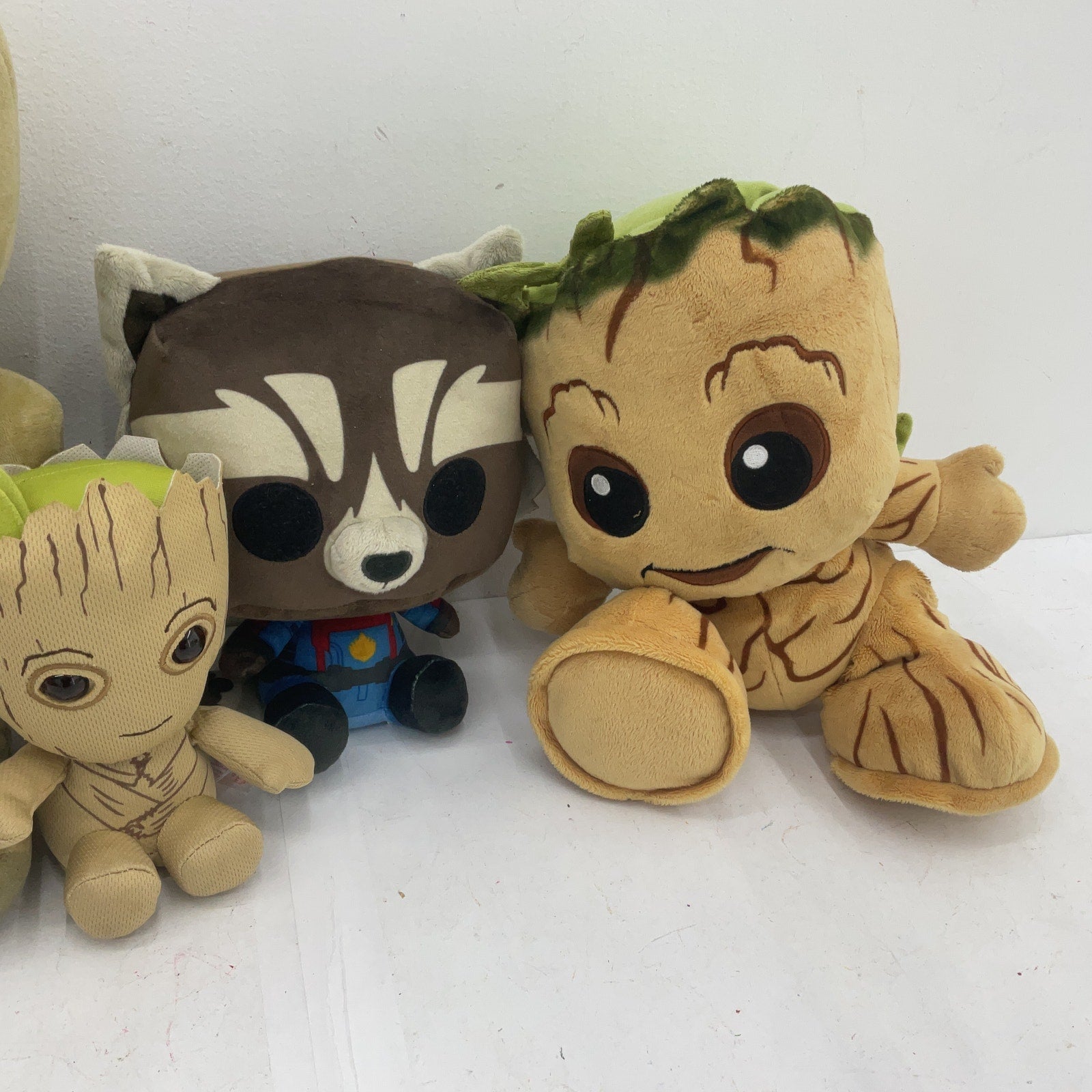 Marvel Stuffed Animals LOT Preowned Groot Rocket Racoon Guardians of the Galaxy - Warehouse Toys