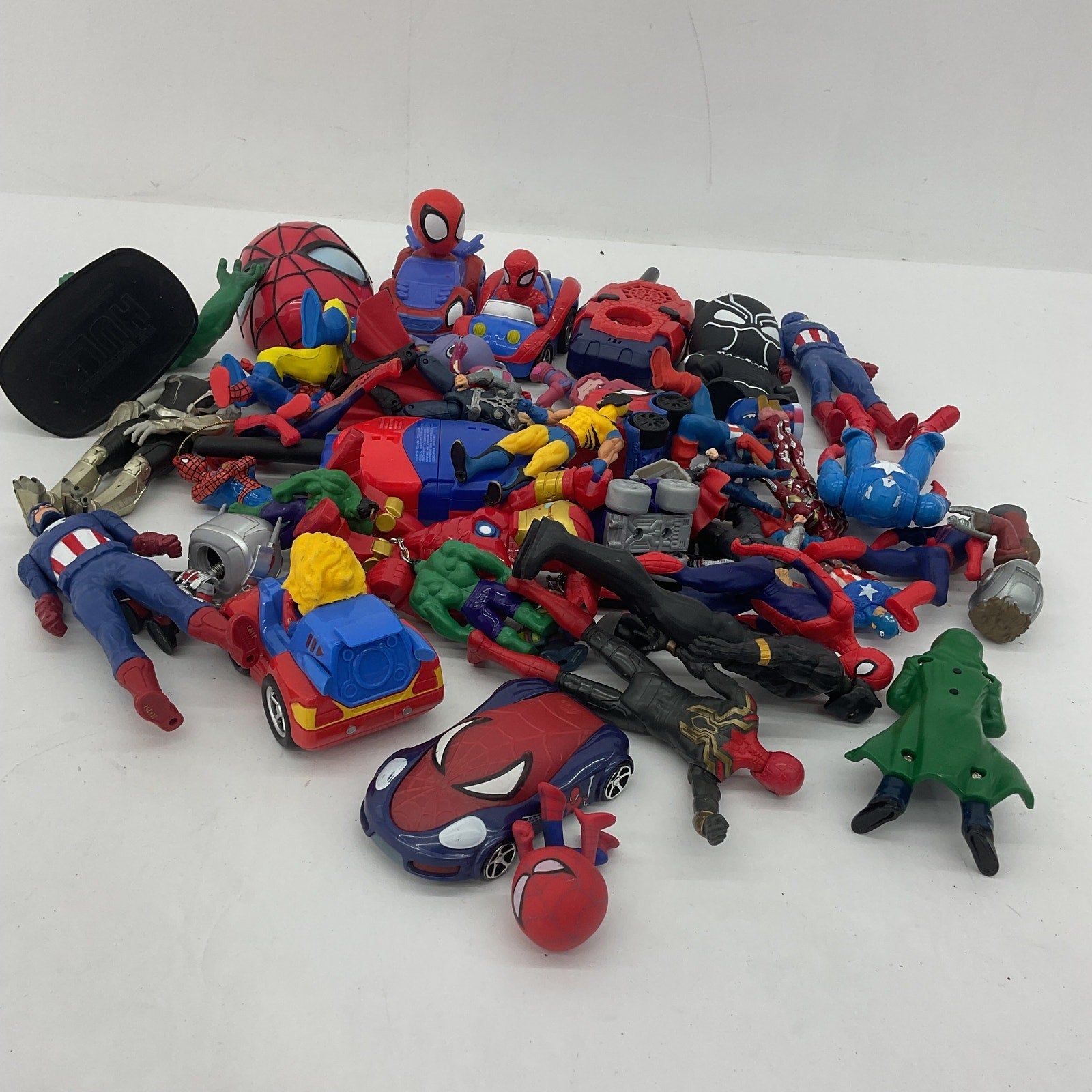 Marvel Super Hero Action Figures LOT Spiderman Avengers Mixed - Warehouse Toys