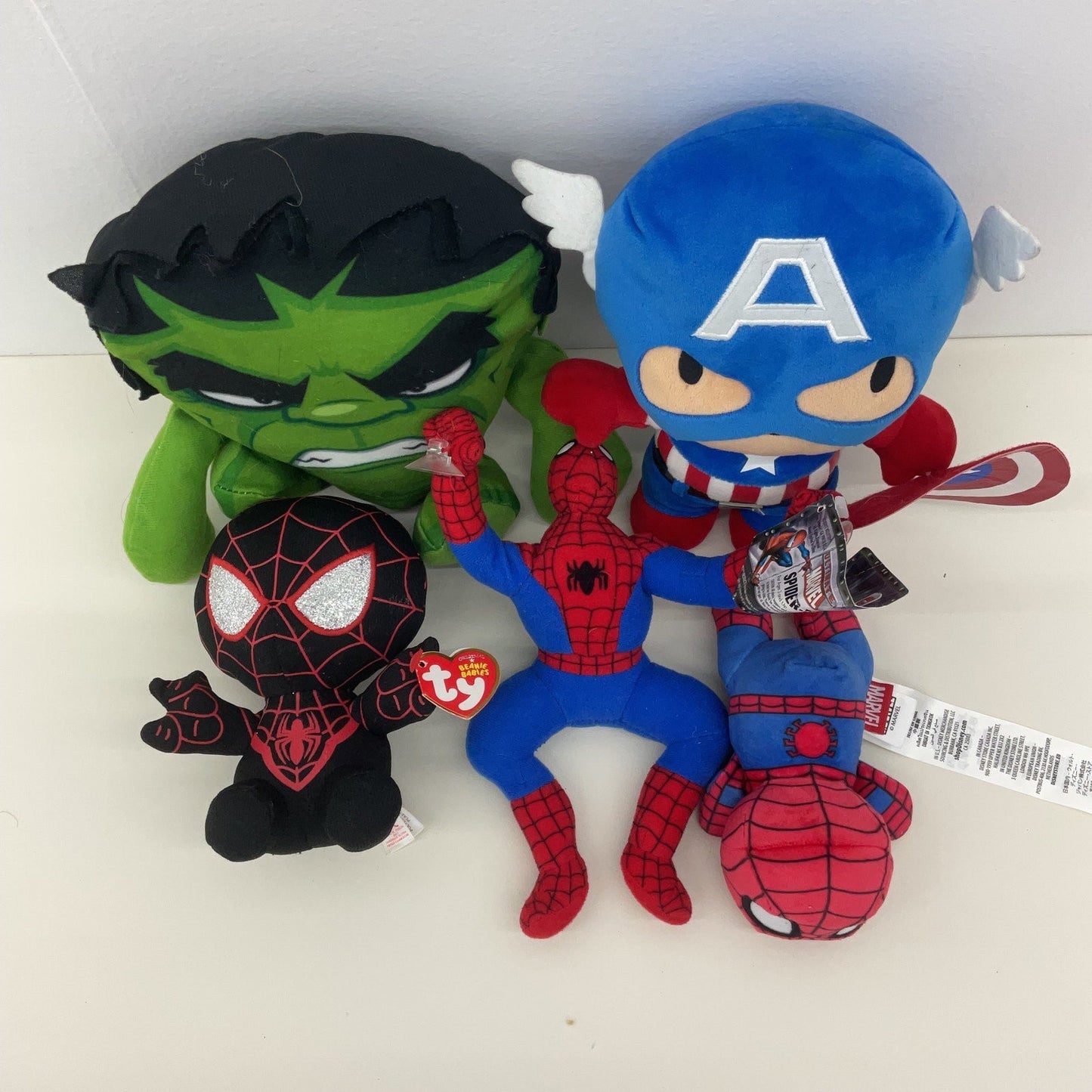 Marvel The Avengers Plush Character LOT The Hulk Captain America Spiderman - Warehouse Toys