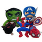 Marvel The Avengers Plush Character LOT The Hulk Captain America Spiderman - Warehouse Toys