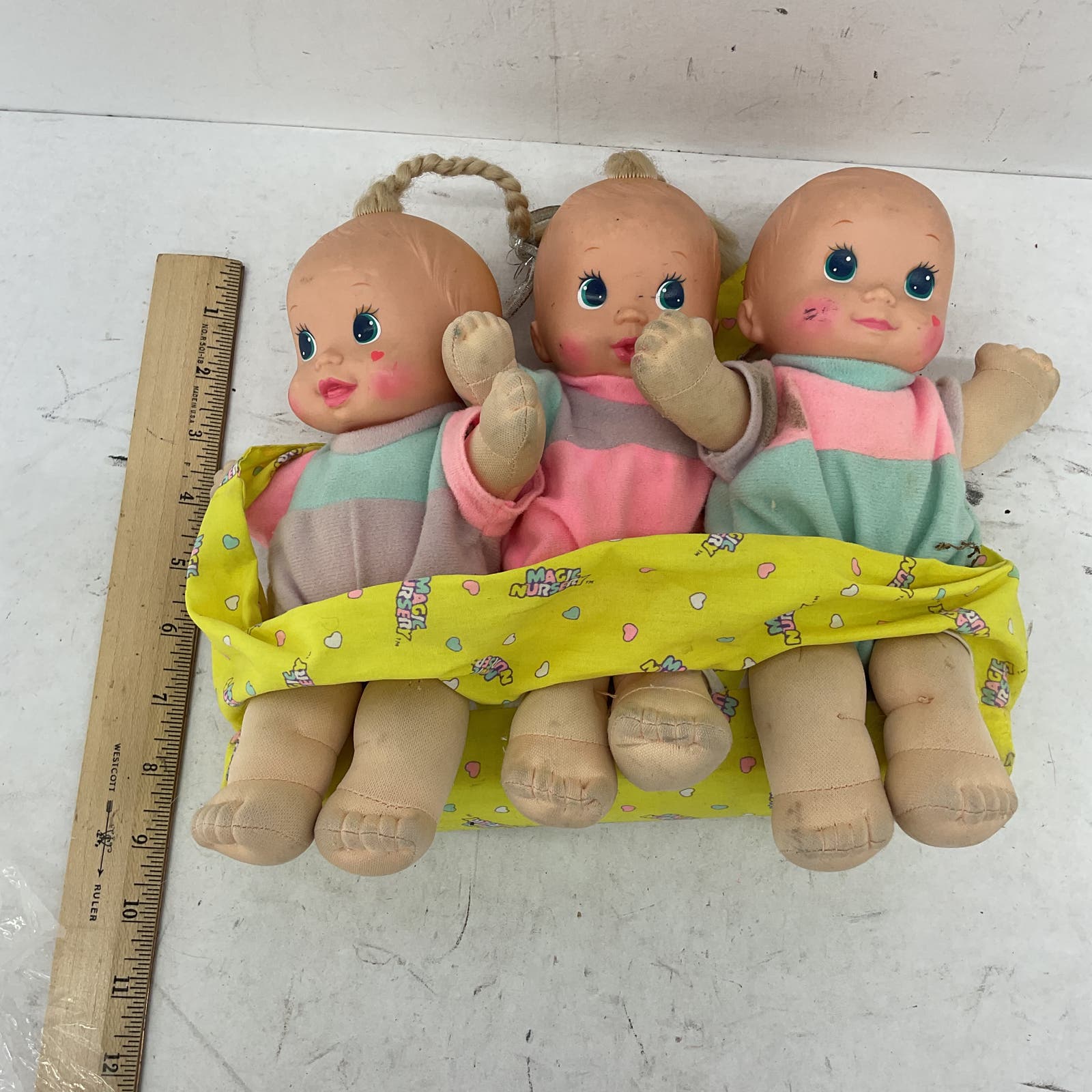 Mattel 90s Magic Nursery Baby Toy Doll Lot of 3 Girl Boy - Warehouse Toys