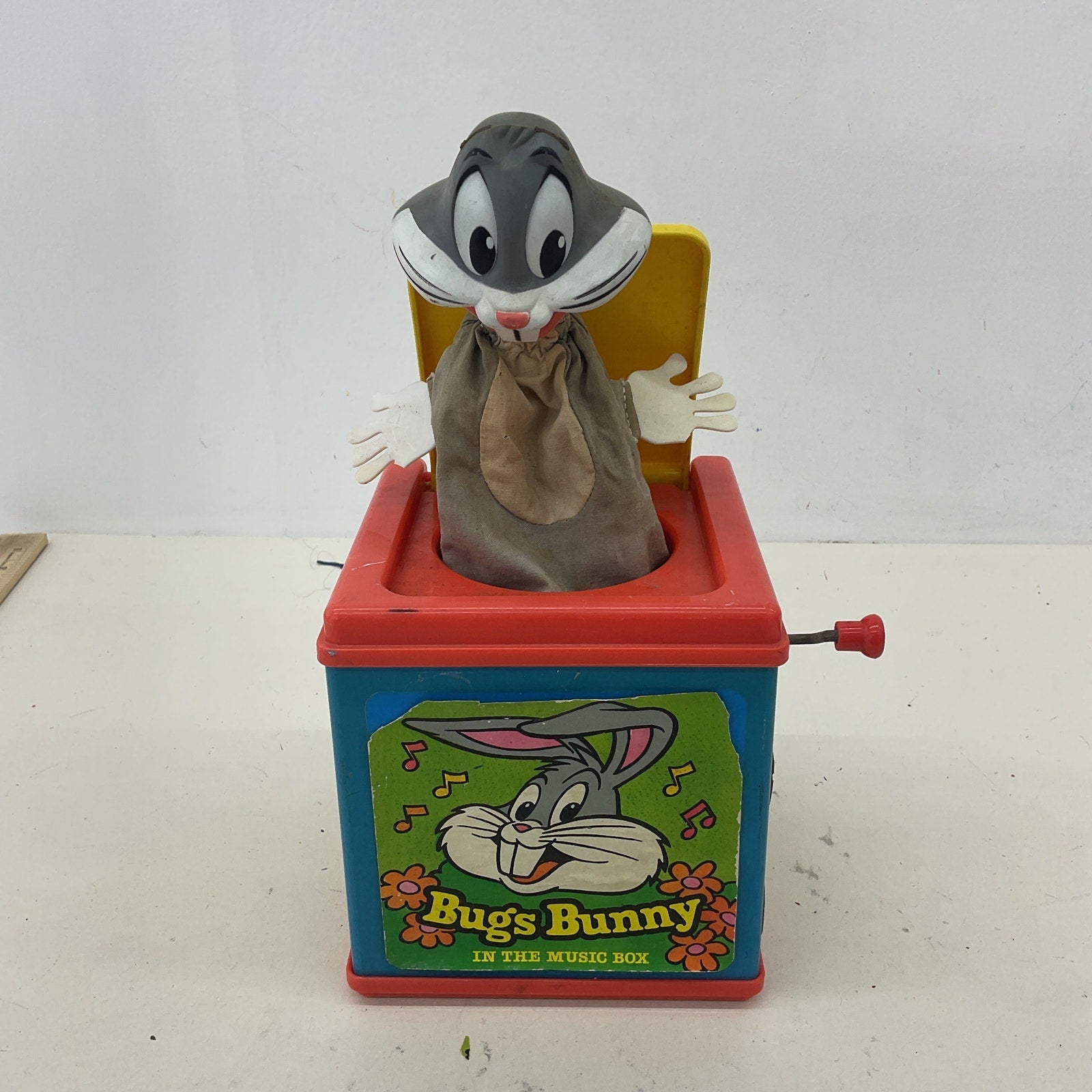 Mattel Classic Jack - in - the - Box Vintage 1976 Looney Tunes Bugs Bunny Toy AS IS - Warehouse Toys