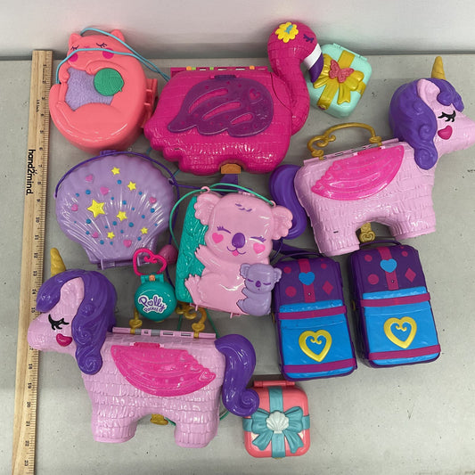 Mattel Polly Pocket Toy Lot Koala Unicorn Flamingo Kitten Clamshell - Warehouse Toys