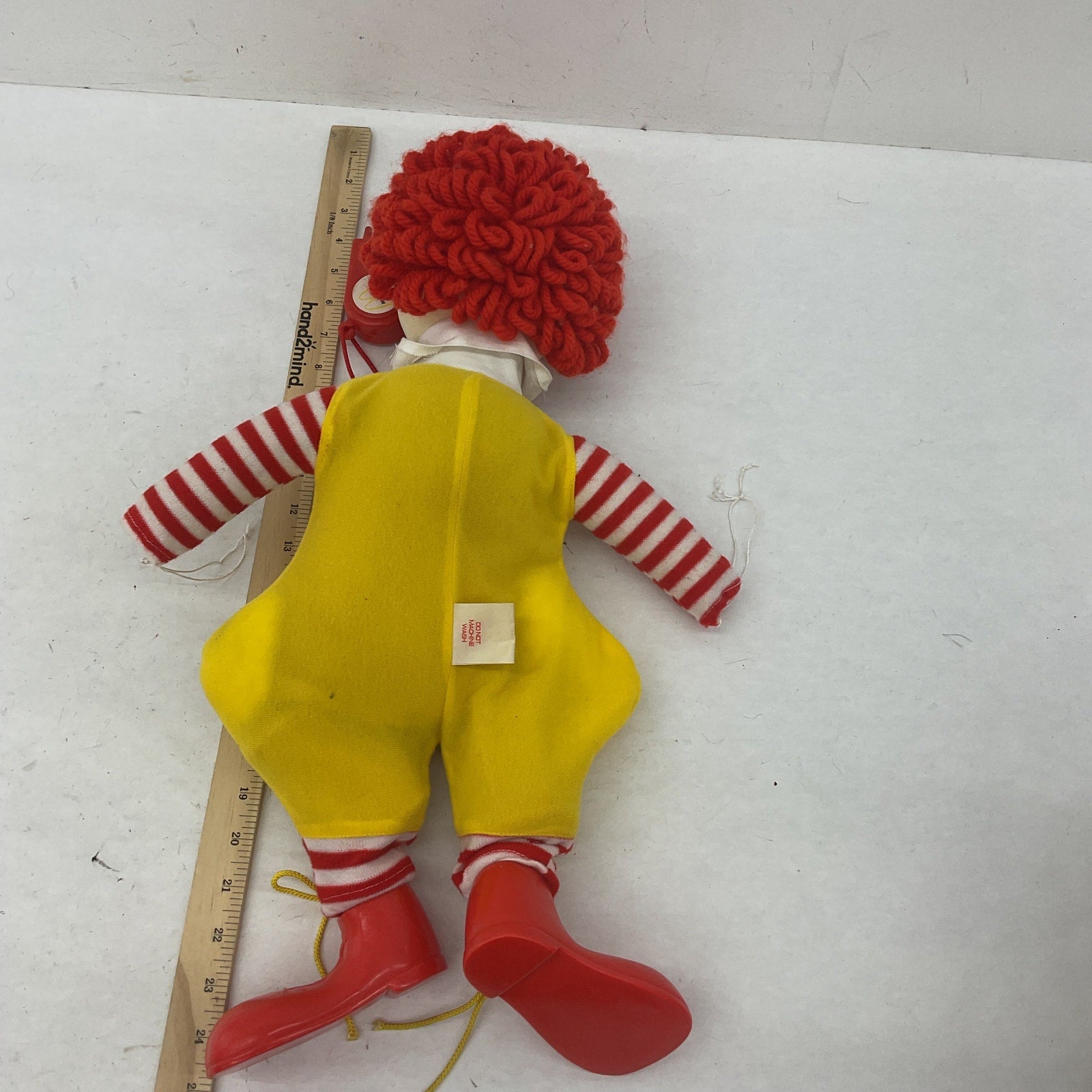 McDonalds Vintage 1978 Ronald McDonald Character Doll w/ Whistle & Grimace Used - Warehouse Toys