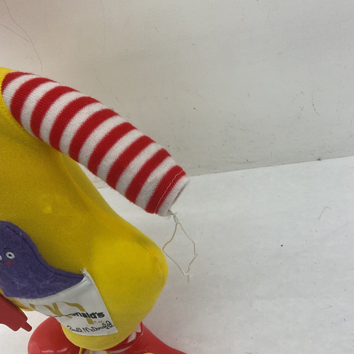 McDonalds Vintage 1978 Ronald McDonald Character Doll w/ Whistle & Grimace Used - Warehouse Toys