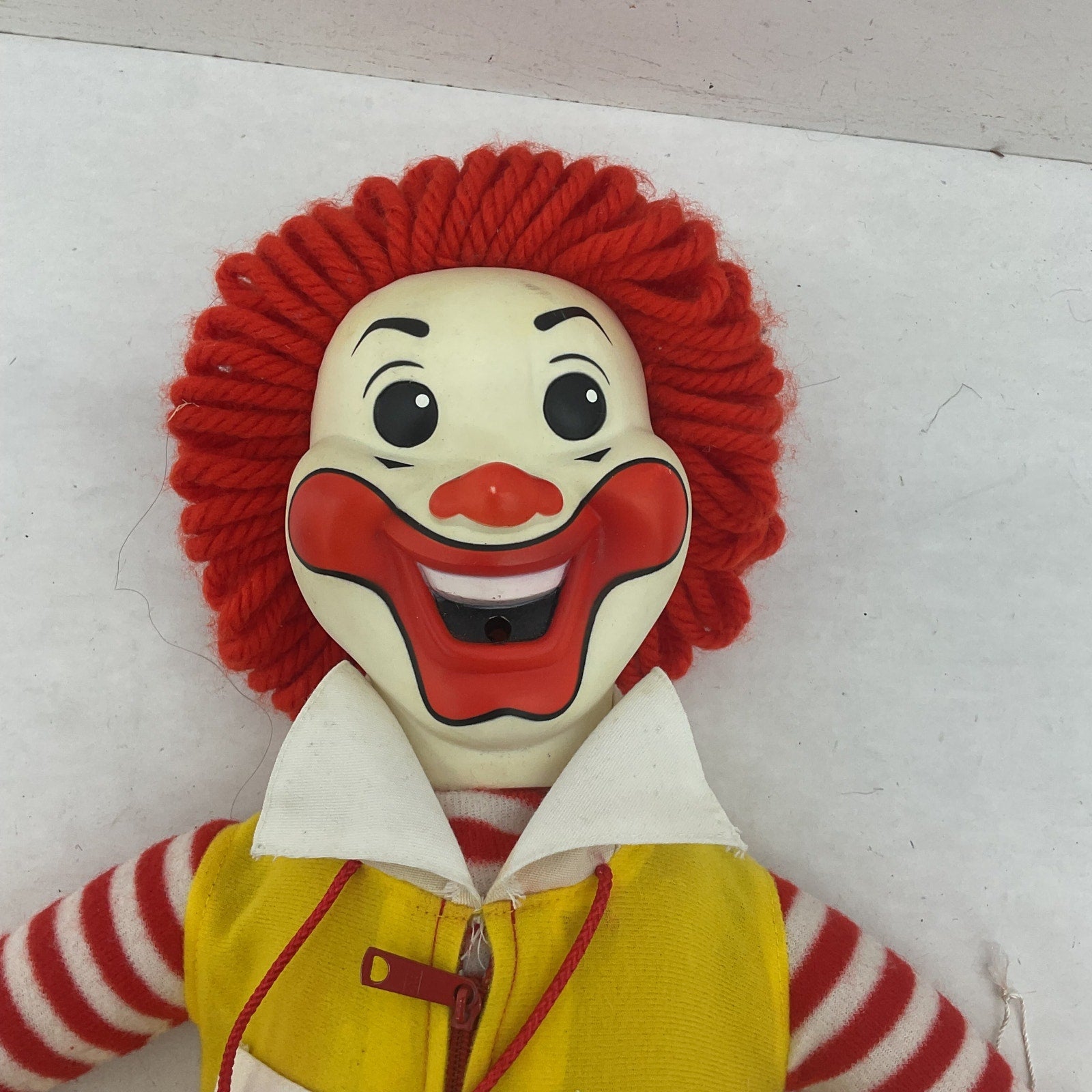 McDonalds Vintage 1978 Ronald McDonald Character Doll w/ Whistle & Grimace Used - Warehouse Toys