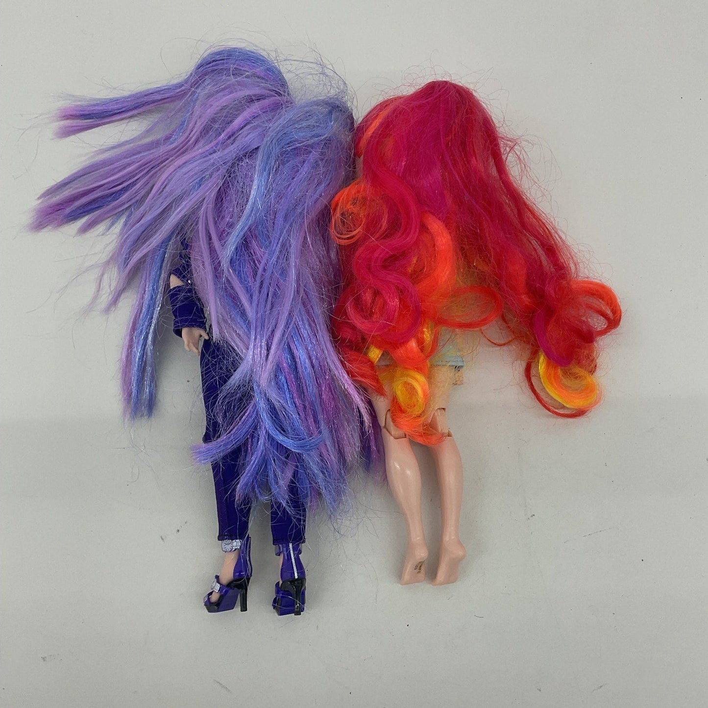 MGA LOT 2 Rainbow High Loose Fashion Play Dolls Purple Red Hair - Warehouse Toys